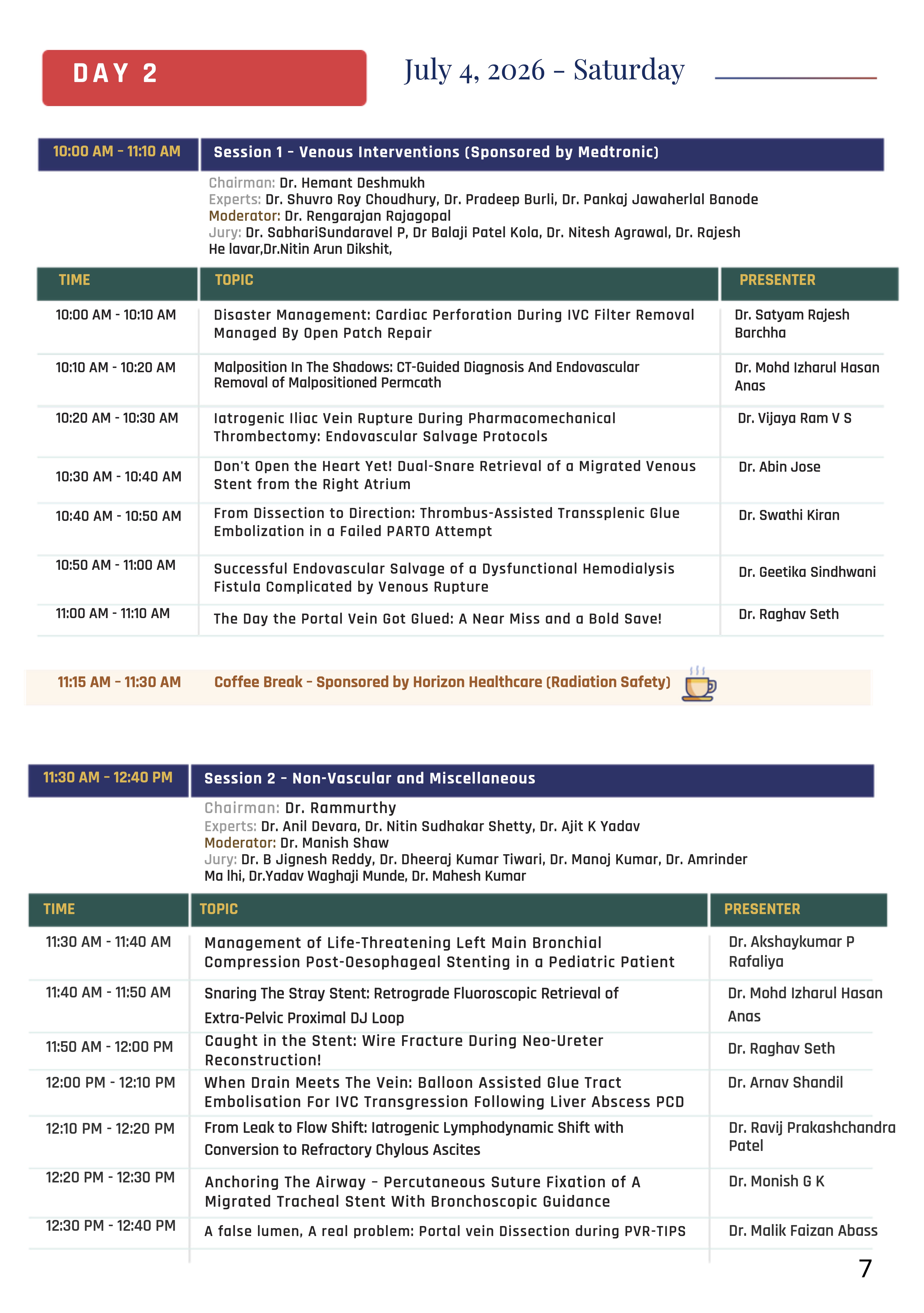 ISVIR Scientific Program Schedule Page 7