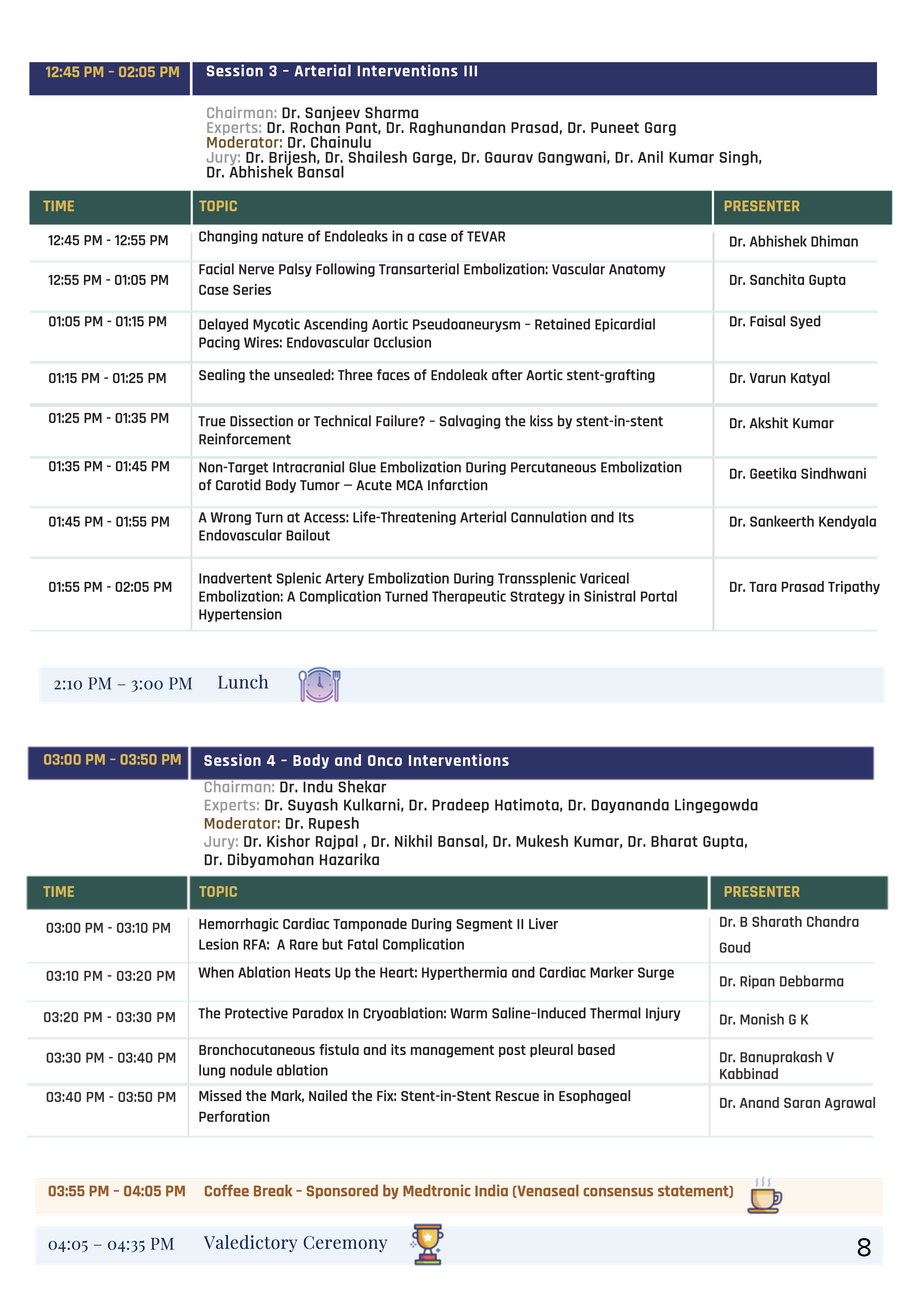 ISVIR Scientific Program Schedule Page 8